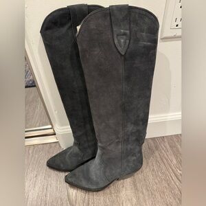 Isabel Marant Suede Knee High Boots s37 With original box, tag and bag.